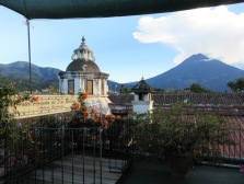Rooftop coffee spot in Antigua, Guatemala