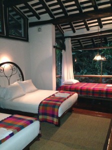 Our room at the Inkaterra Machu Picchu Pubelo Hotel