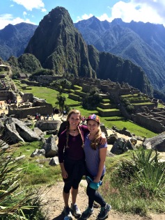My sister & I atop Machu Picchu, Peru