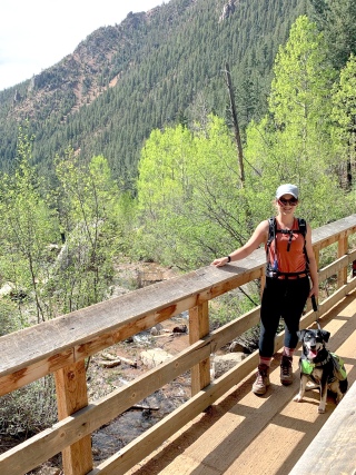 Hiking on 7 Bridges Trail in Colorado Springs