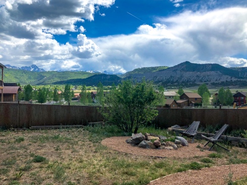Our backyard in Ridgway, CO